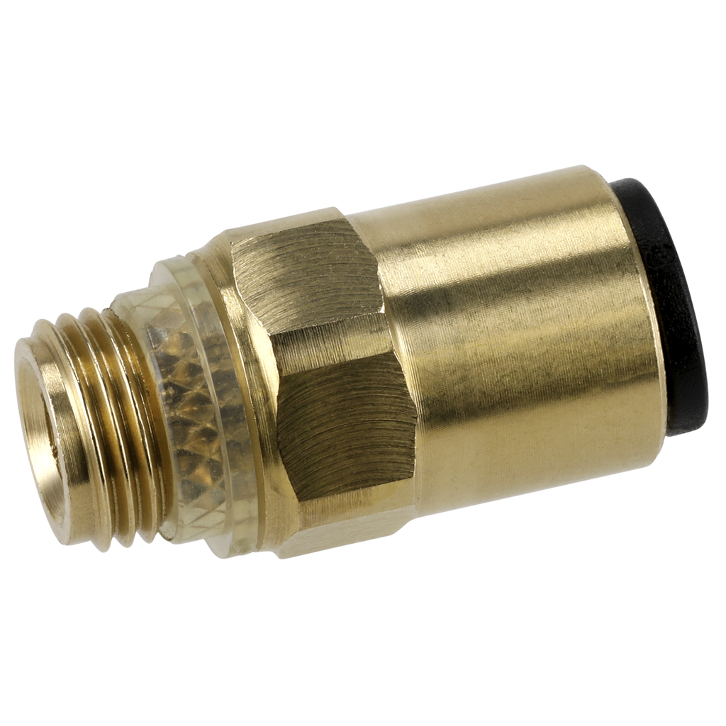 John Guest® Brass SuperThread Straight Adaptor 6mm x 1/8"BSP - Pack of 2 JGBC618