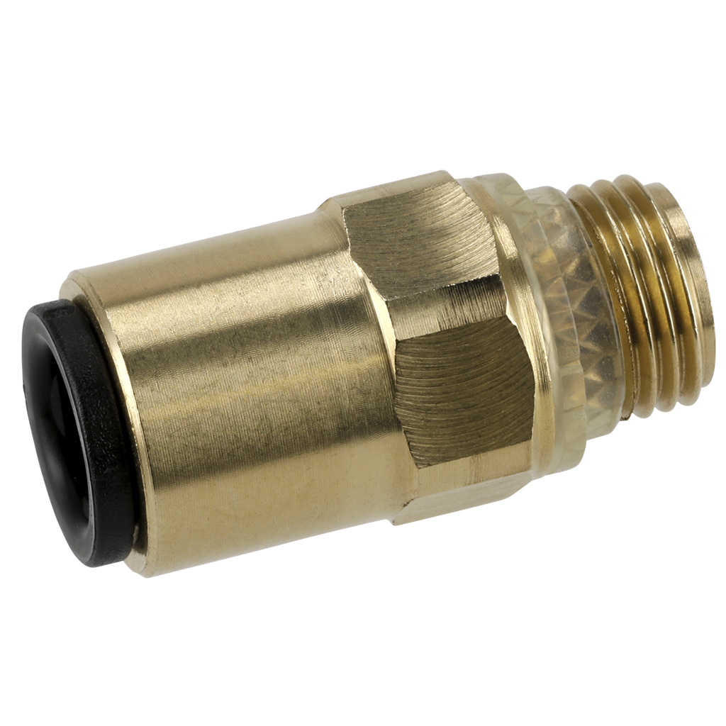 John Guest® Brass SuperThread Straight Adaptor 6mm x 1/8"BSP - Pack of 2 JGBC618