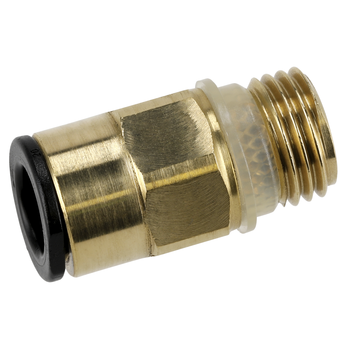 John Guest® Brass SuperThread Straight Adaptor 8mm x 1/4"BSP - Pack of 2 JGBC814