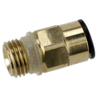 John Guest® Brass SuperThread Straight Adaptor 8mm x 1/4"BSP - Pack of 2 JGBC814