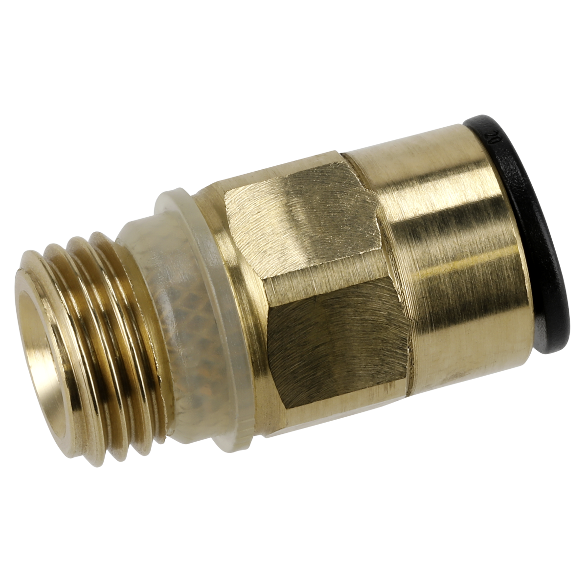John Guest® Brass SuperThread Straight Adaptor 8mm x 1/4"BSP - Pack of 2 JGBC814