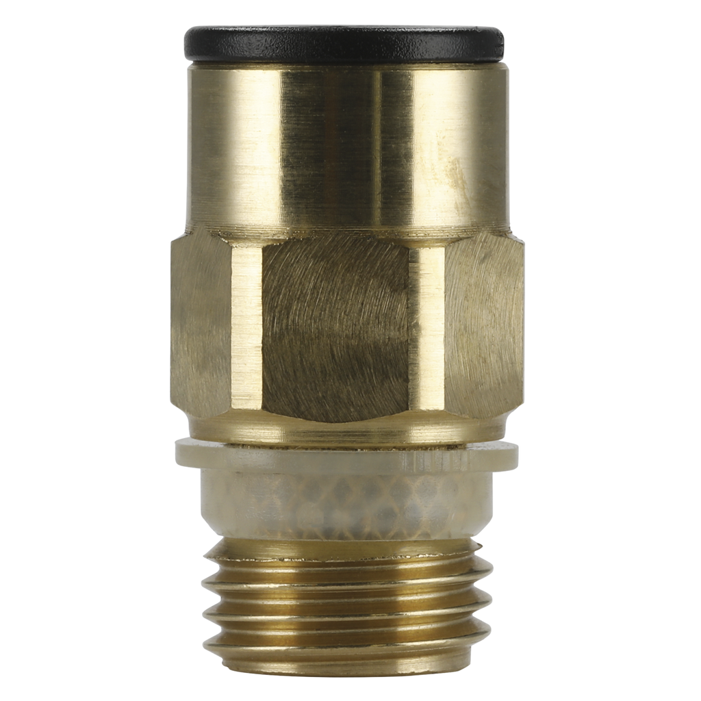 John Guest® Brass SuperThread Straight Adaptor 8mm x 1/4"BSP - Pack of 2 JGBC814
