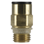 John Guest® Brass SuperThread Straight Adaptor 8mm x 1/4"BSP - Pack of 2 JGBC814
