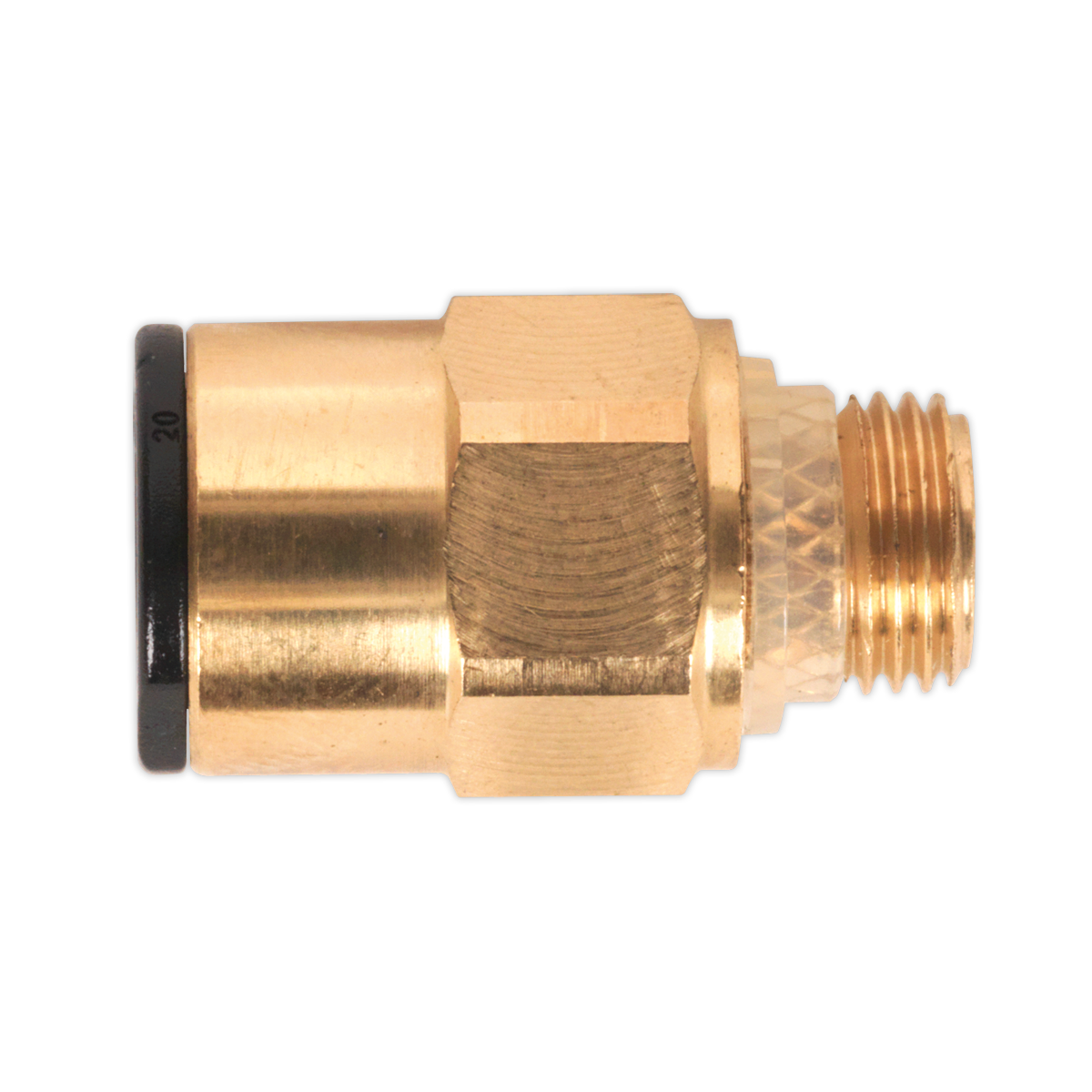John Guest® Brass SuperThread Straight Adaptor 8mm x 1/8"BSP - Pack of 2 JGBC818