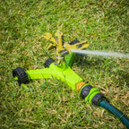 Pulsating Sprinkler with Metal Wheeled Base JS2034