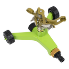 Pulsating Sprinkler with Metal Wheeled Base JS2034