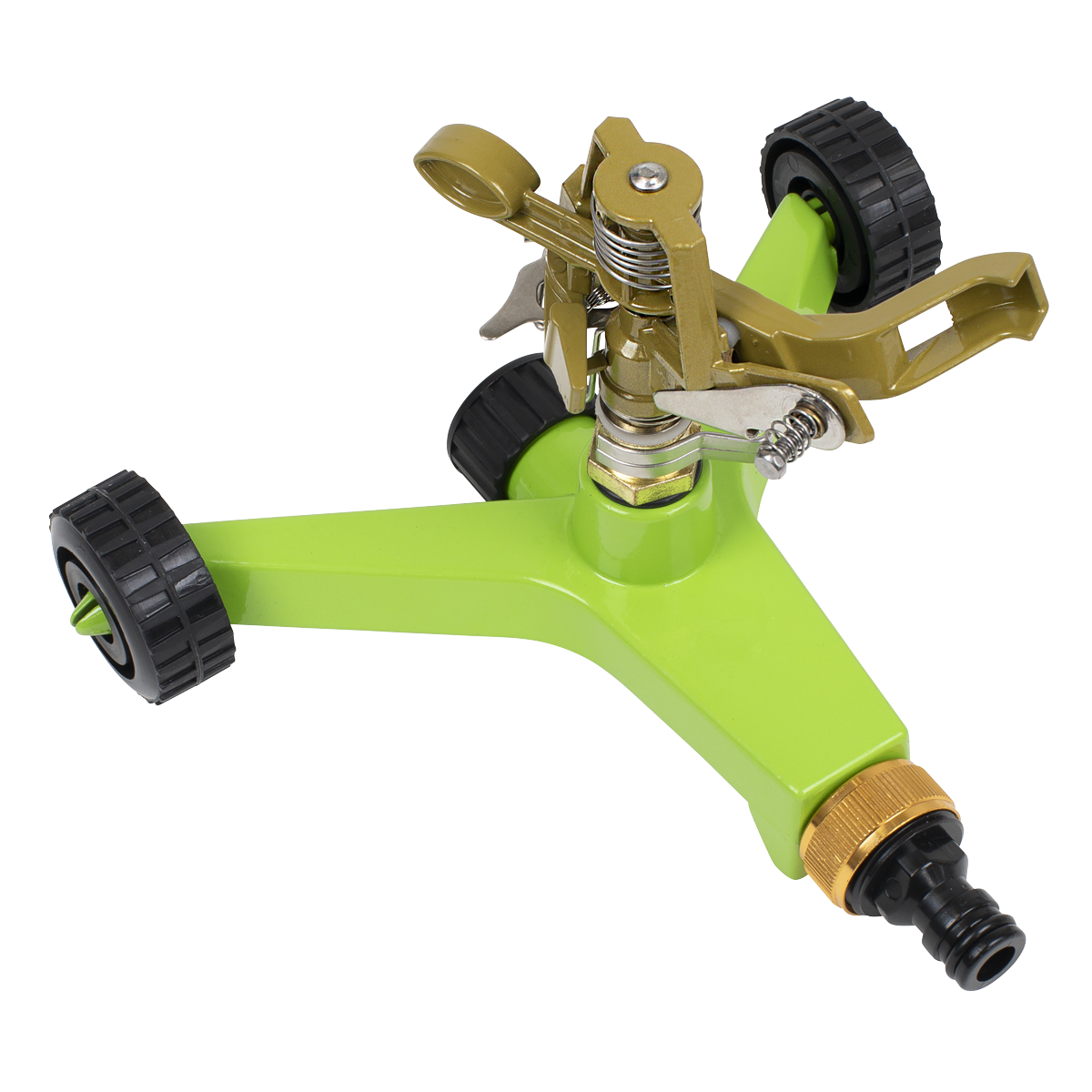 Pulsating Sprinkler with Metal Wheeled Base JS2034
