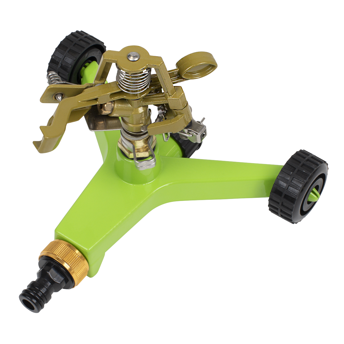 Pulsating Sprinkler with Metal Wheeled Base JS2034