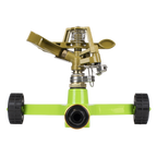 Pulsating Sprinkler with Metal Wheeled Base JS2034