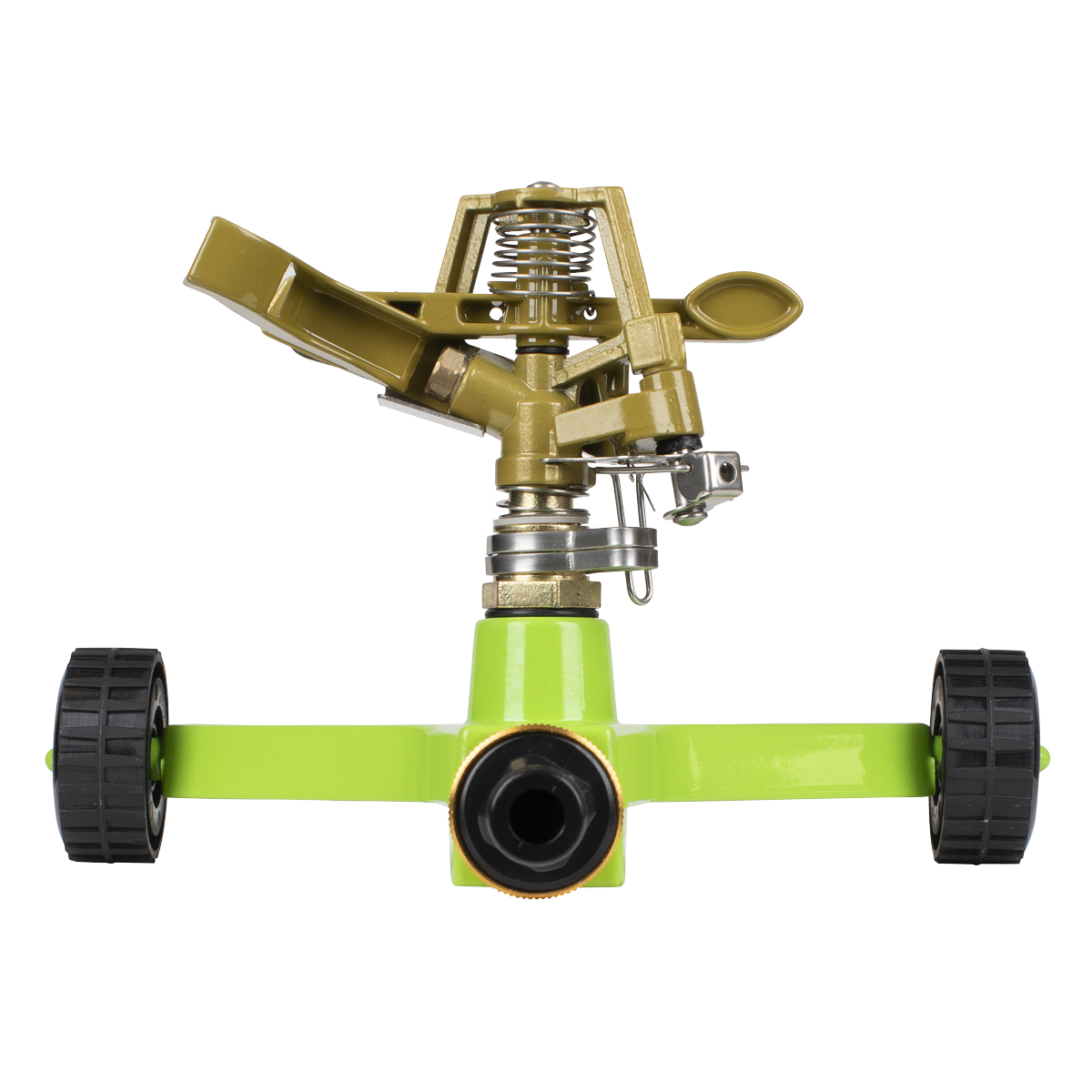 Pulsating Sprinkler with Metal Wheeled Base JS2034