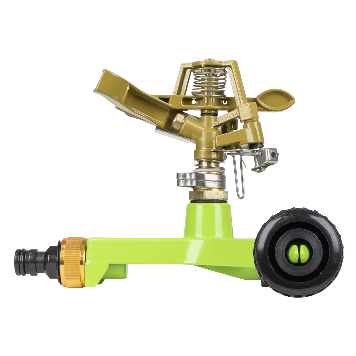 Pulsating Sprinkler with Metal Wheeled Base JS2034
