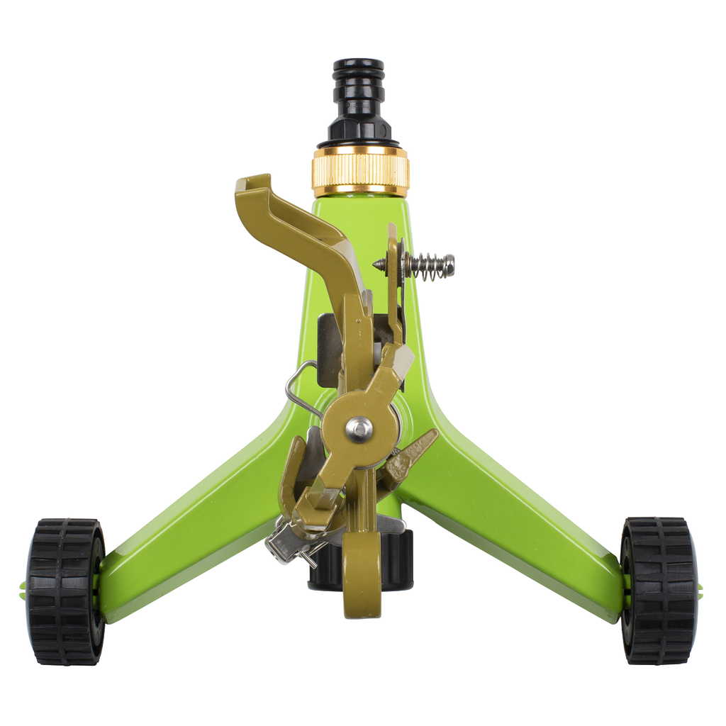 Pulsating Sprinkler with Metal Wheeled Base JS2034