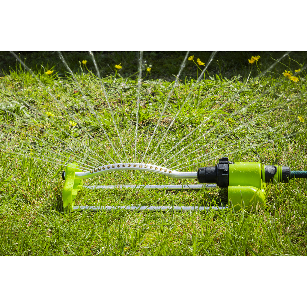 Oscillating Water Sprinkler 17 Nozzles with Brass Heads JS2122