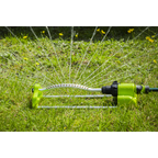 Oscillating Water Sprinkler 17 Nozzles with Brass Heads JS2122
