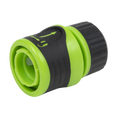 Soft-Touch Hose Connector With Water Stop & Lock 1/2"-5/8" JS3051