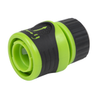 Soft-Touch Hose Connector With Water Stop & Lock 1/2"-5/8" JS3051