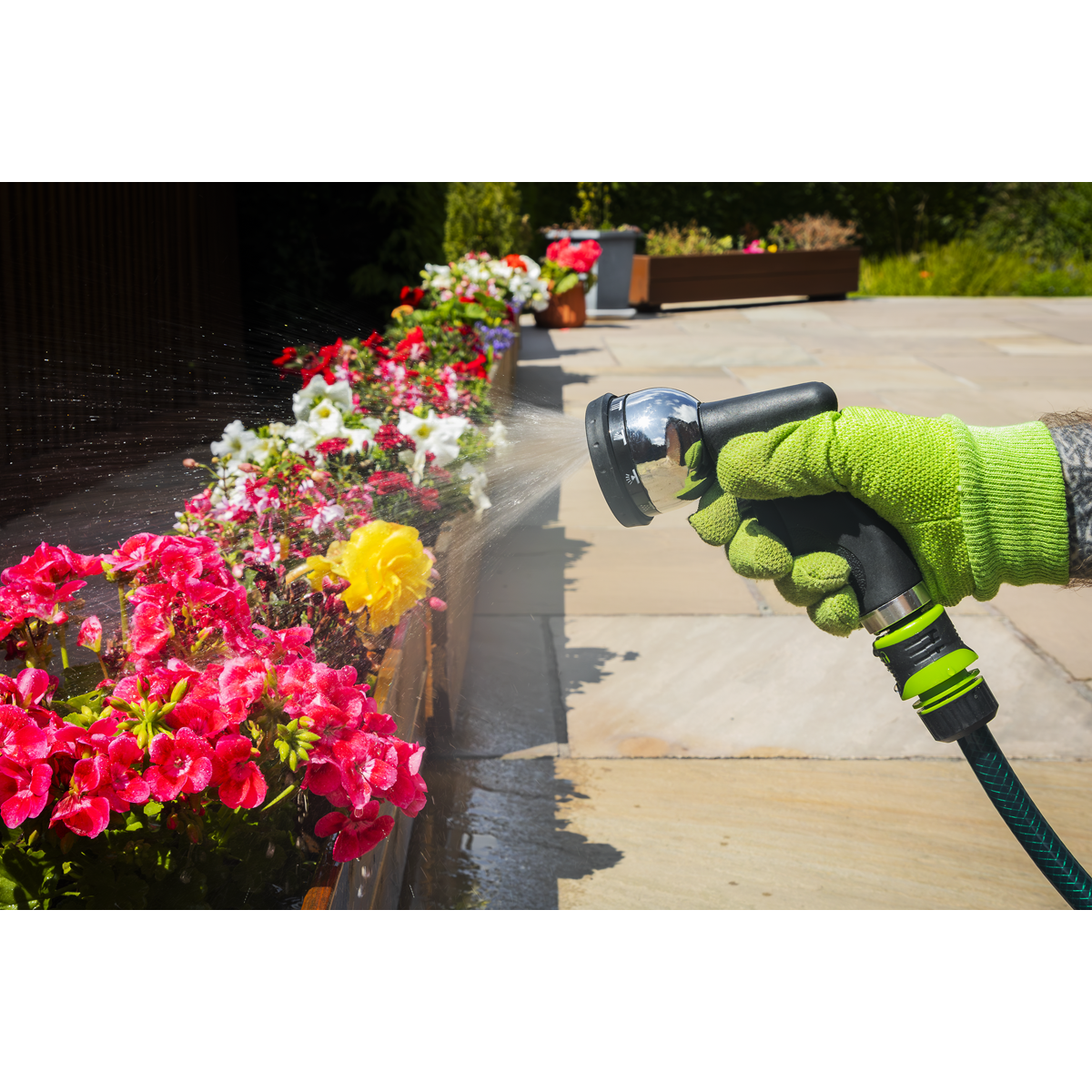 10-Pattern Metal Spray Gun With Soft Grip Handle JS9562