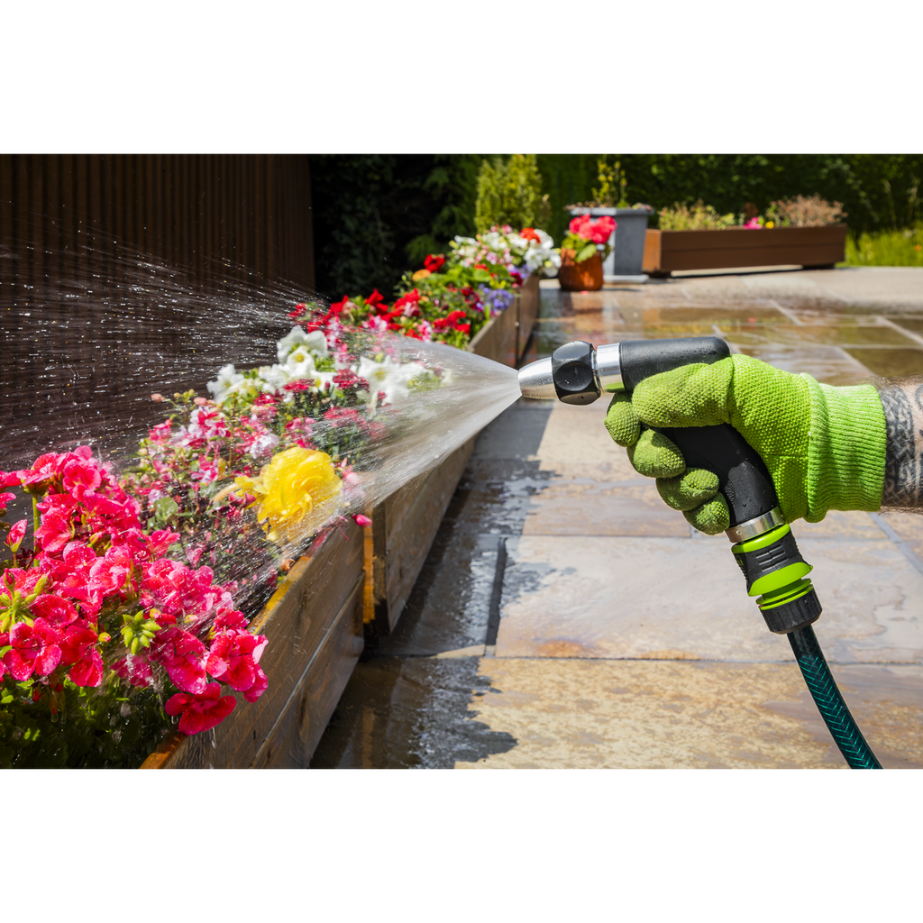 Metal Adjustable Spray Gun With Soft Grip Handle JS9563