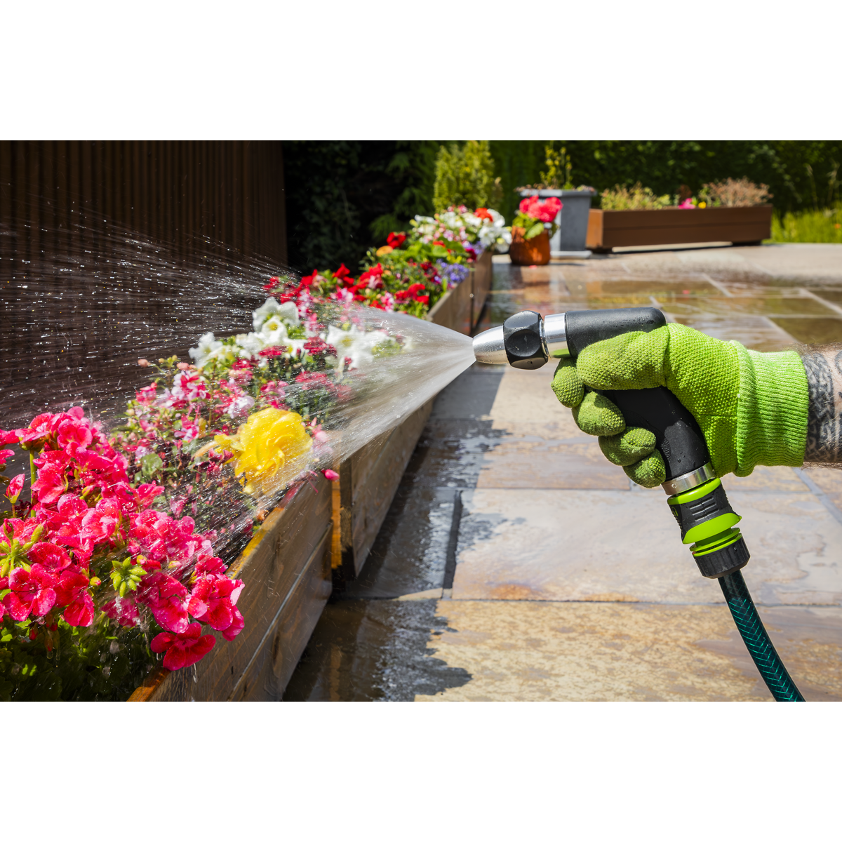 Metal Adjustable Spray Gun With Soft Grip Handle JS9563