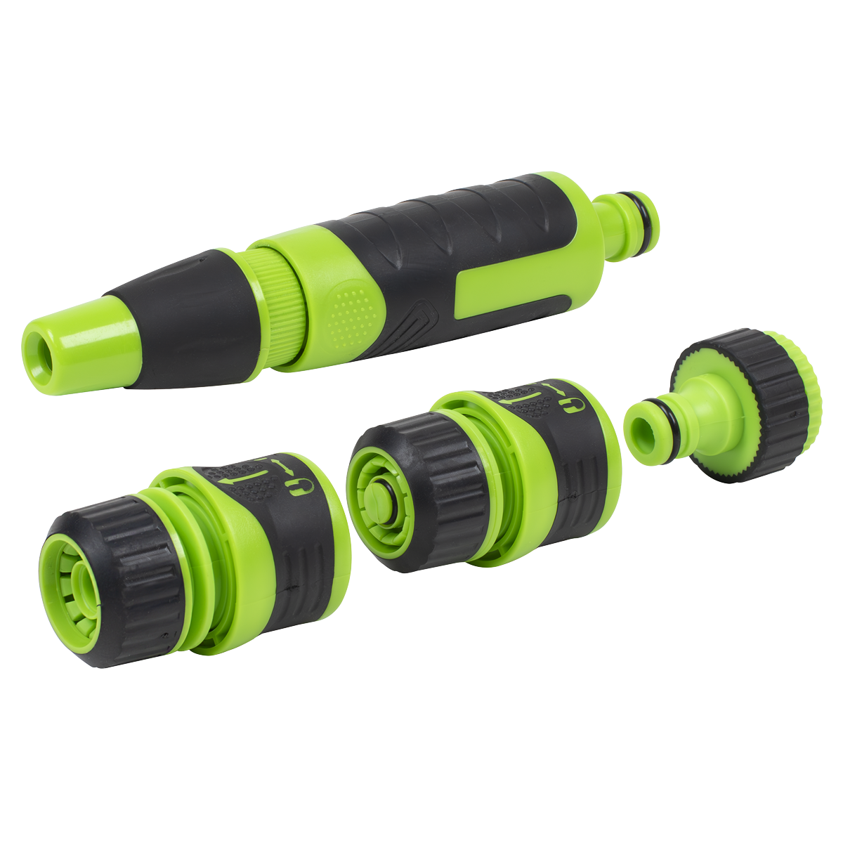 Deluxe Hose Nozzle & Connector Set 4pc JS9611