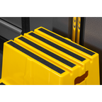 Heavy-Duty 2-Step Safety Steps with Anti-Slip Treads 150kg Capacity, Yellow - EN 14183 KS6