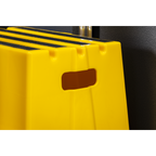 Heavy-Duty 2-Step Safety Steps with Anti-Slip Treads 150kg Capacity, Yellow - EN 14183 KS6