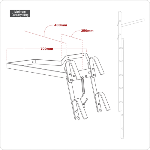 2-Way Ladder Stand-Off LAD004