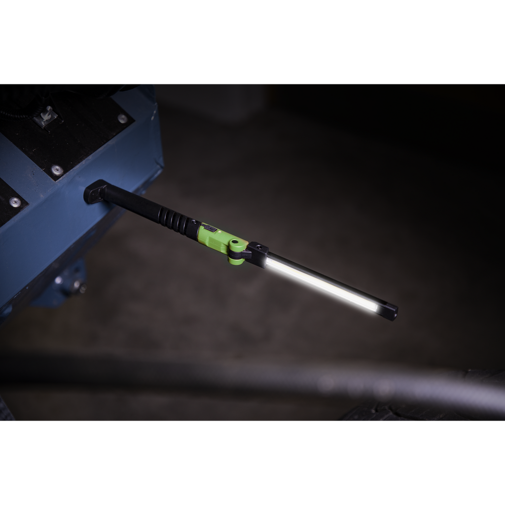 Rechargeable Slim Folding Pocket Light 2 COB & 1 SMD LED - Green LED01G