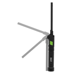 Rechargeable Aluminium Folding Pocket Light 2 COB & 1 SMD LED LED02G