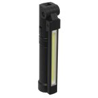 Rechargeable Aluminium Folding Pocket Light 2 COB & 1 SMD LED LED02G