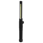 Rechargeable Aluminium Folding Pocket Light 2 COB & 1 SMD LED LED02G