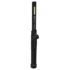 Rechargeable Aluminium Folding Pocket Light 2 COB & 1 SMD LED LED02G