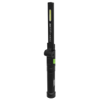 Rechargeable Aluminium Folding Pocket Light 2 COB & 1 SMD LED LED02G