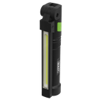 Rechargeable Aluminium Folding Pocket Light 2 COB & 1 SMD LED LED02G