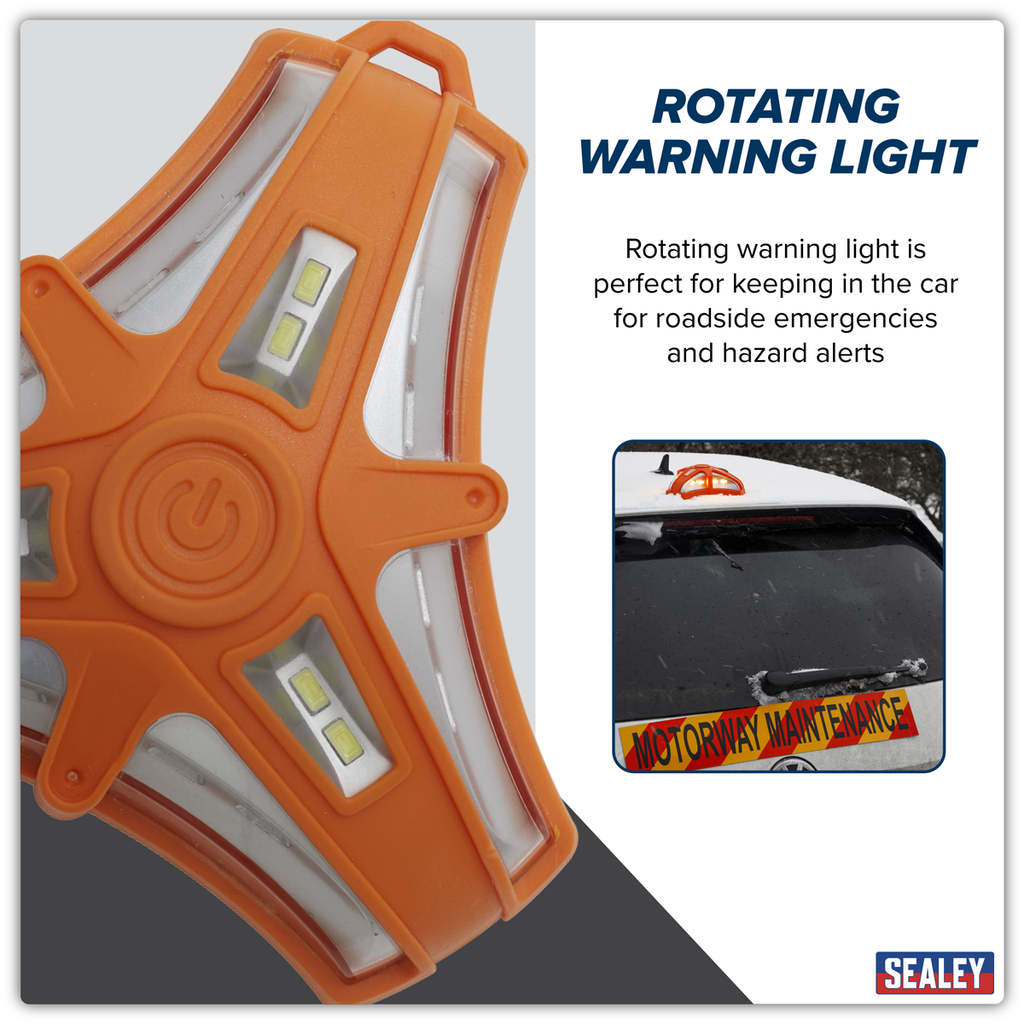 Rotating Warning Emergency Light 12 SMD & 6 SMD LED LED040