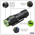 Rechargeable Super Beam Pocket Light 10W SMD LED LED1000SB