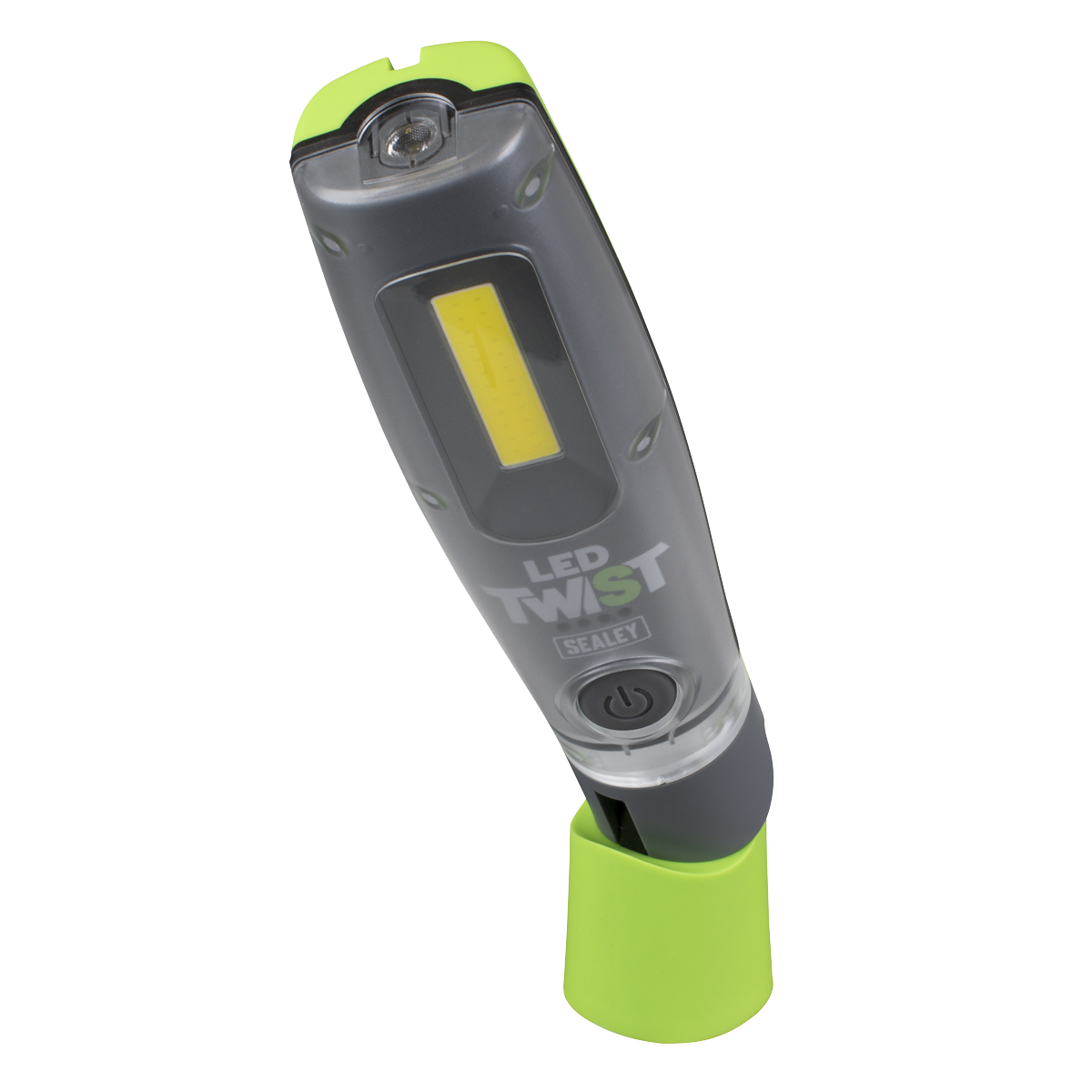 LED Twist® Rechargeable Inspection Light 8W COB & 1W SMD LED, Green - Box of 12 LED1001GDB