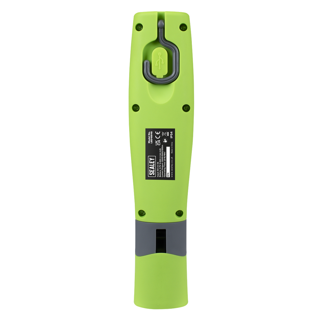 LED Twist® Rechargeable Inspection Light 8W COB & 1W SMD LED, Green - Box of 12 LED1001GDB