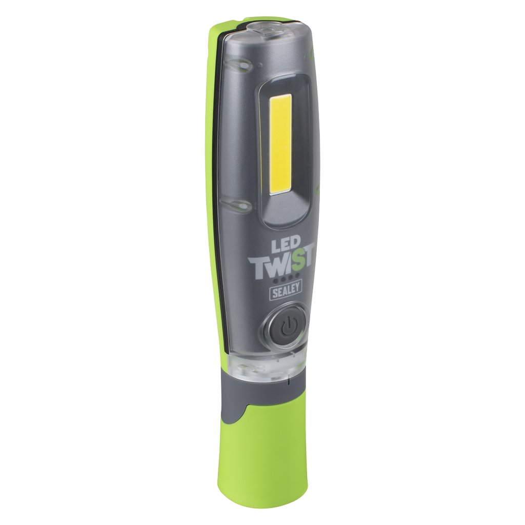 LED Twist® Rechargeable Inspection Light 8W COB & 1W SMD LED - Green LED1001G