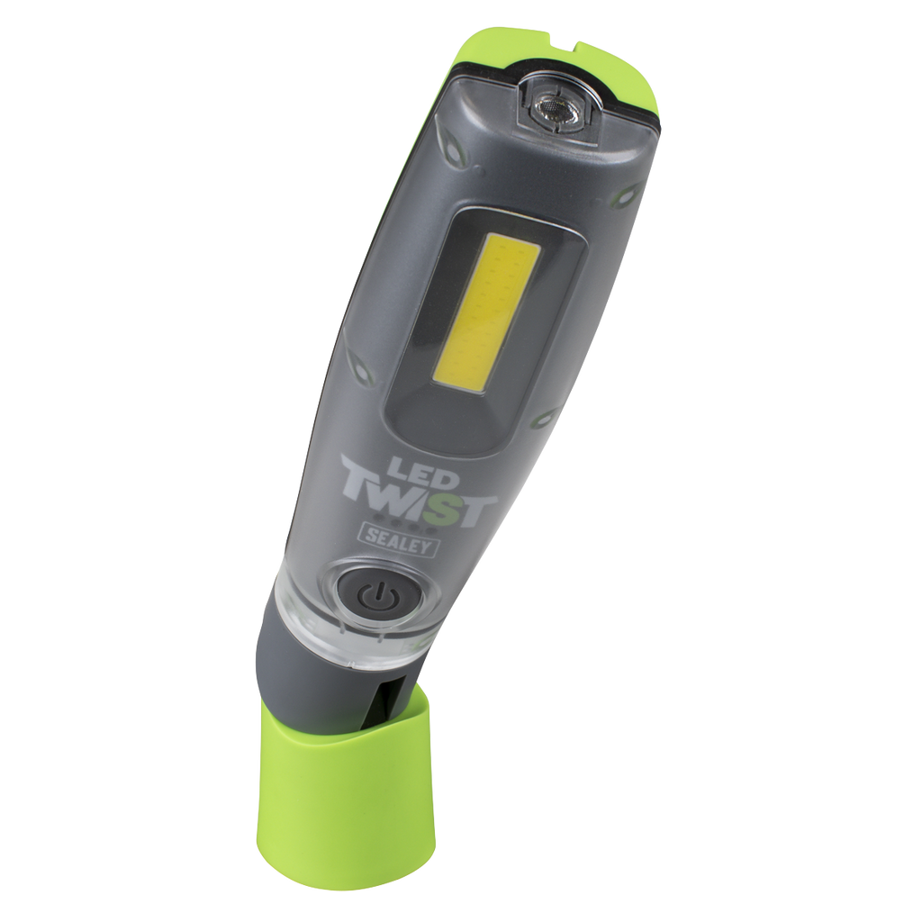 LED Twist® Rechargeable Inspection Light 8W COB & 1W SMD LED - Green LED1001G