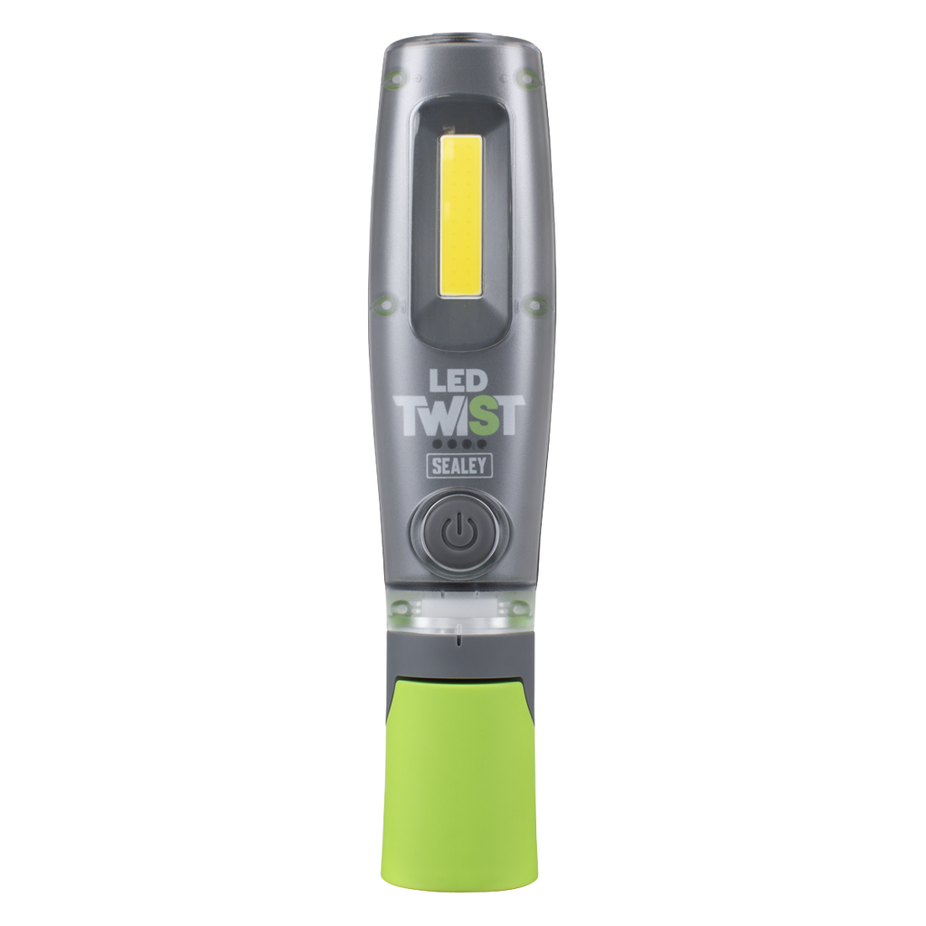 LED Twist® Rechargeable Inspection Light 8W COB & 1W SMD LED - Green LED1001G
