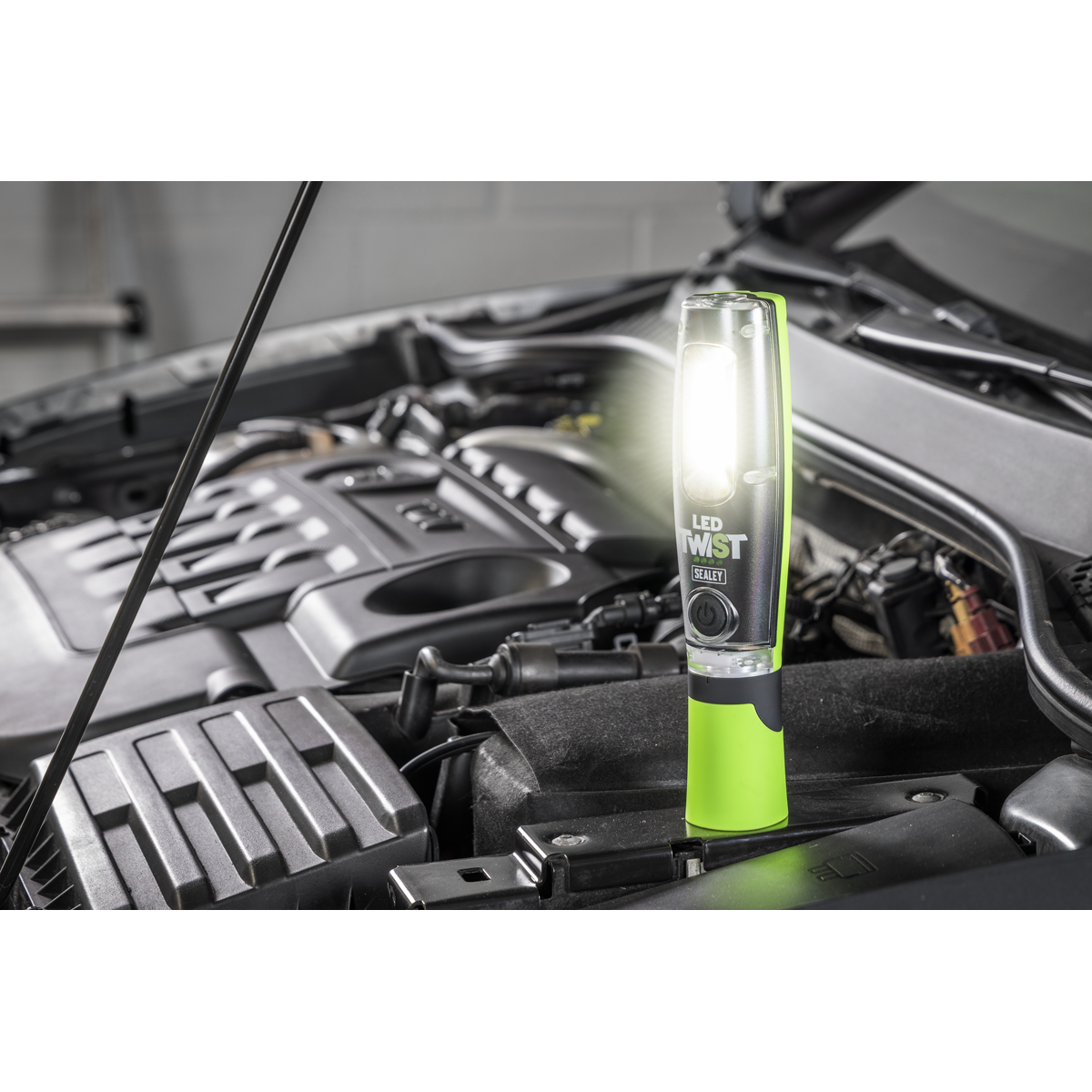 LED Twist® Rechargeable Inspection Light 8W COB & 1W SMD LED - Green LED1001G