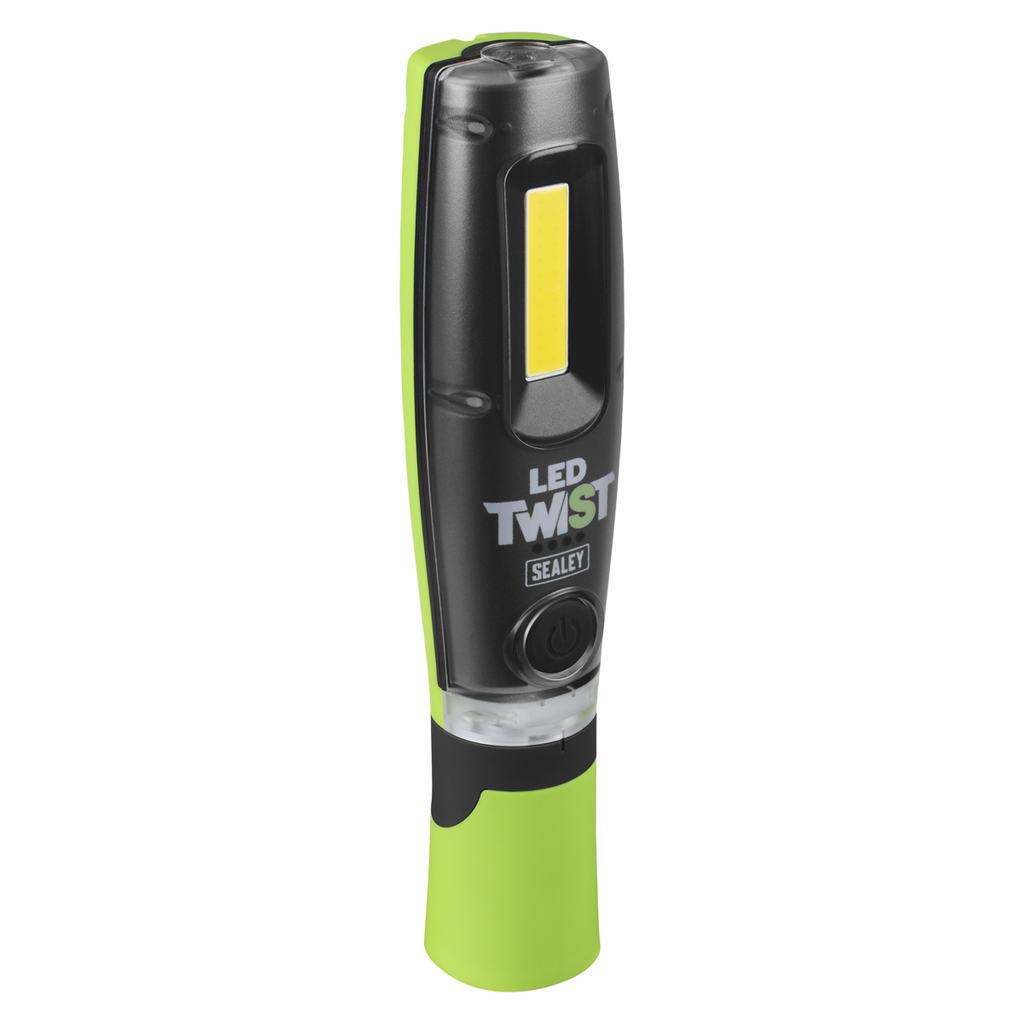 LED Twist® Rechargeable Inspection Light 8W COB & 1W SMD LED - Green LED1001G