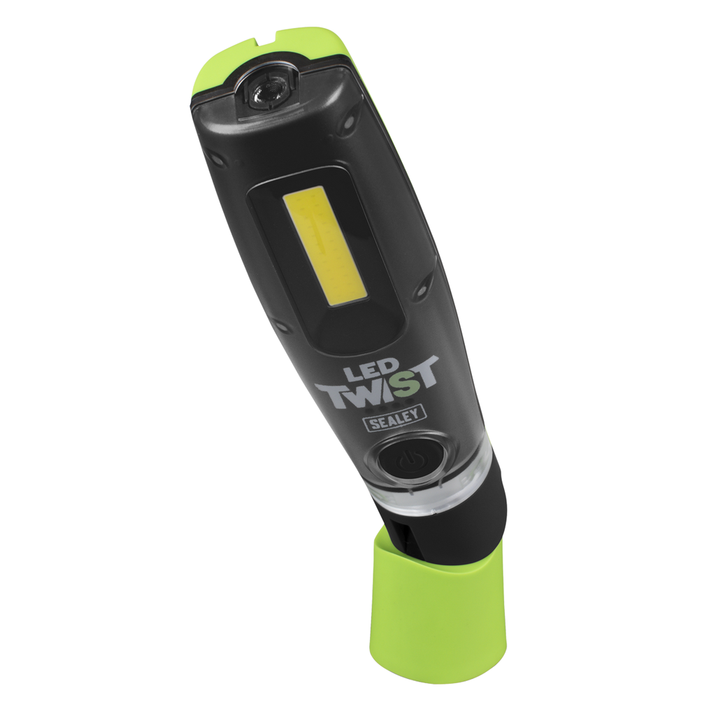 LED Twist® Rechargeable Inspection Light 8W COB & 1W SMD LED - Green LED1001G
