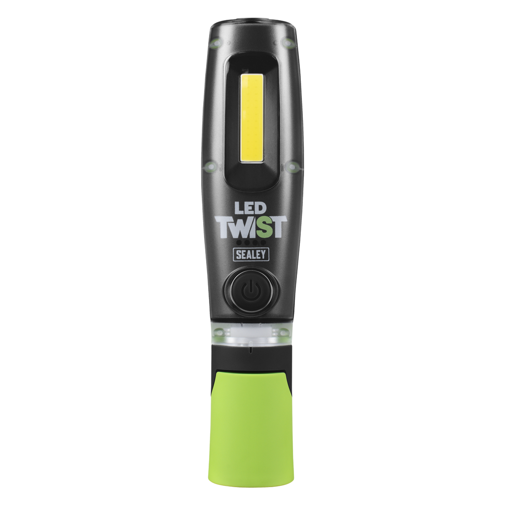 LED Twist® Rechargeable Inspection Light 8W COB & 1W SMD LED - Green LED1001G