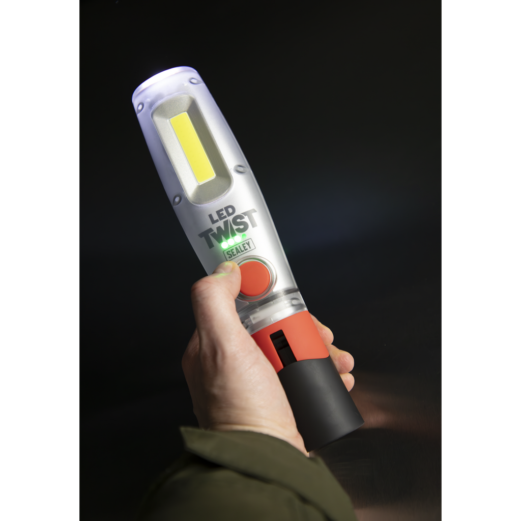 LED Twist® Rechargeable Inspection Light 8W COB & 1W SMD LED1001