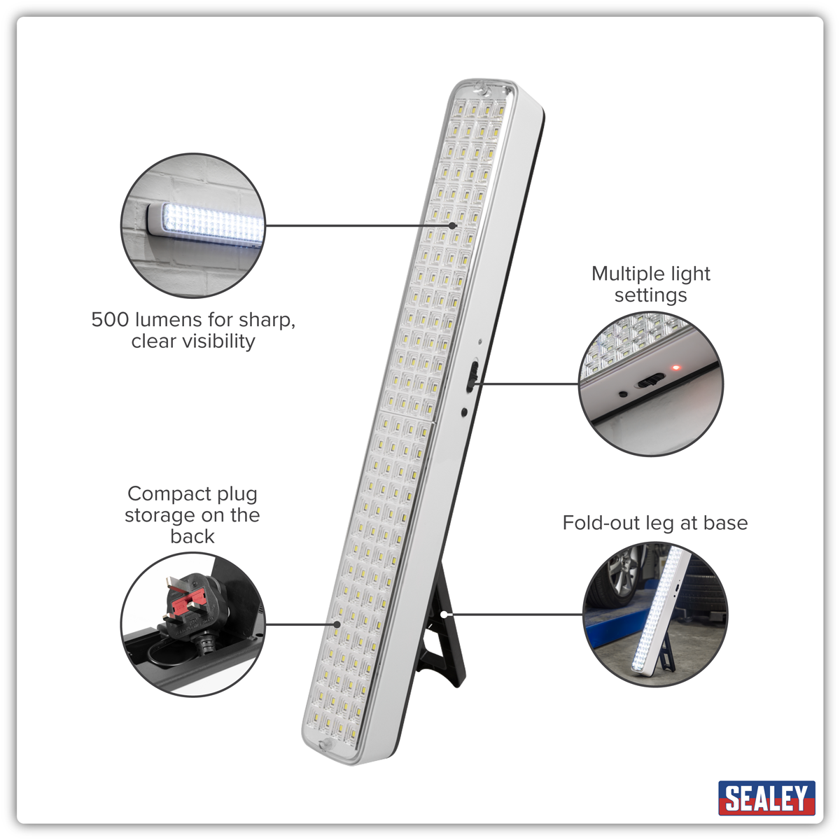 Rechargeable Emergency Floodlight 5W SMD LED LED1200E