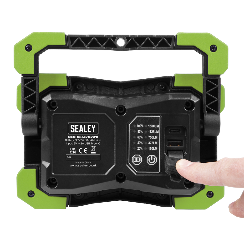 Portable Floodlight & Power Bank 15W COB LED LED1500PB