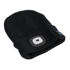 Rechargeable USB Beanie Hat with Wireless Headphones 1W SMD LED LED185W