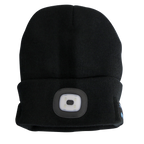 Rechargeable USB Beanie Hat with Wireless Headphones 1W SMD LED LED185W